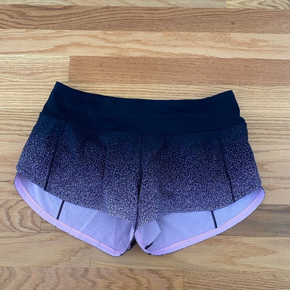Lululemon Speed Up Short *2.5" Ombre Speckle Stop Print